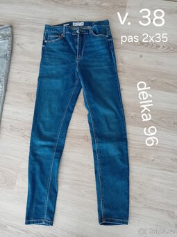 Kalhoty dámské v. 38 NOVÉ nebo párkrát oblečené, kus 120,- - 2