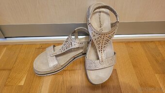Zlaté sandály Tamaris, vel. 38 - 2