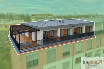Prodej výjimečného penthousu 5+kk (122 m2), s terasou 47 m2, - 2