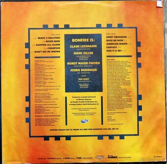 LP deska - Bonfire - Fire Works - 2