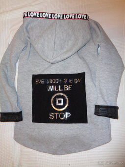 teplá mikina / bunda, vel. 158 - 2