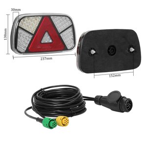 LED Sada Zadních Světel pro Přívěs, 12V Vodotěsná - 2
