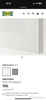 Dveře Besta - bílé lesklé a bílé MORTVIKEN a SELSVIKEN - 2