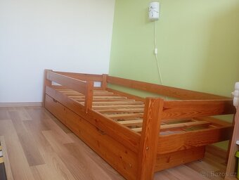 Postel masiv 90x200 s úložným prostorem - 2