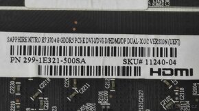 R7 370 Nitro OC 4GB GDDR5 256 bit. 6pin DP HDMI DVI-I DVI-D - 2