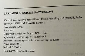 Základní lesnické názvosloví - 2