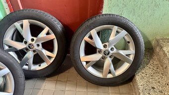 Prodám originální alu kola Škoda se zimními pneu - 2