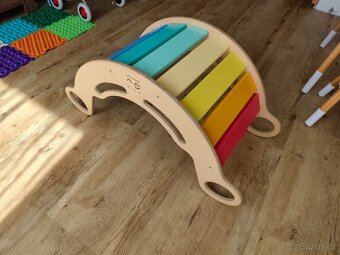 Montessori duhová houpačka 5in1 fresh - 2