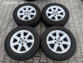 4x al kola 5x120 16 + pneu zimní 215/65 R16C - 2