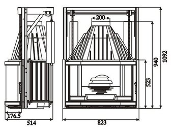 Krbová vložka litinová LAUDEL 850 - 2