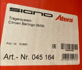 Střešní nosiče Atera - Citroen Berlingo bez hagusů - 2