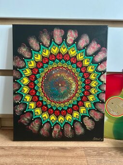 Mandala na plátně 40x50 - 2