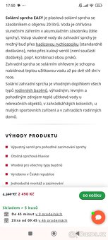 Solární sprcha - 2