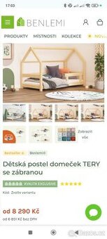Dětská postel 90x200 od Benlemi po jednom dítěti - 2