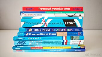 Francouzština - sada učebnic, cvičebnic, CD (13 ks) - 2