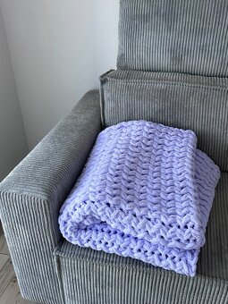 Levandulová puffy deka - 2