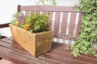 Truhlík z umělého kamene, s vyjímatelnou vložkou - 2