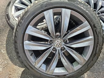 Alu kola 18" VW Almere 5x112 zimni pneu 245/45R18 - 2