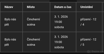 Bylo nás pět, Brno, 3. 1. 2026 - 2