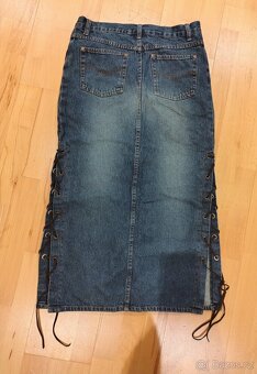 Dlouhá džínová sukně - 2
