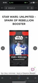 Koupím Star Wars: Unlimited - Spark of Rebellion Booster Box - 2