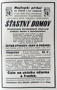 Časopis ŠŤASTNÝ DOMOV, kompletní ročník 1921, svázaný - 2