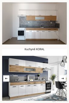 Sektorová kuchyň KORAL v TOP stavu - 2