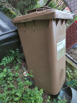 Popelnice 240L hnědá - 2