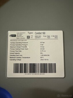 Bojler ACV COMFORT 160 - nerez - 2