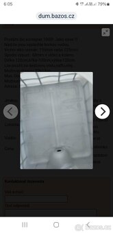 Kontejner na vodu 1000l. - 2