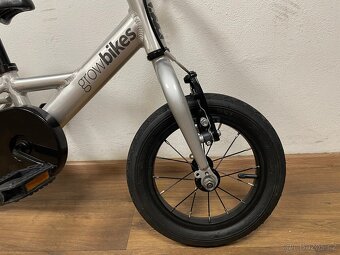 Dětské kolo Growbikes 12” stříbrné - 2