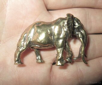 Mosazná soška slona - 2