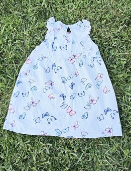 Nové šatičky s motýlky H&M vel.86(12-18m) - 2