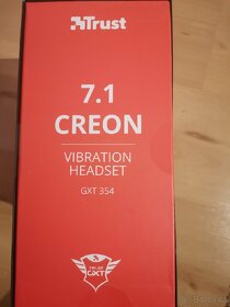 PC sluchátka Trust 7.1 Creon vibration headset GXT 354 - 2
