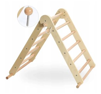 Best dětská dřevěná sestava - dřevěné domácí dětské hřiště - 2