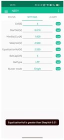smart aktivní balancer NEEY 4A s BT - 2