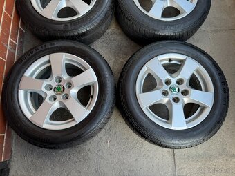 Alu 14" 5x100, typ "Sprint" orig. Fabia, letní 80% - 2