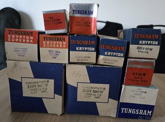 Starožitné žárovky Tungsram a Tungsraphot-B - 2
