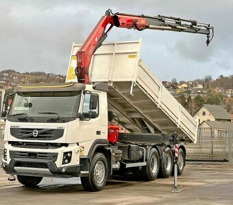 Volvo FMX 450 - 8x4 – Sklápěč/Valník + HR-FASSI F215A.0.24 – - 2
