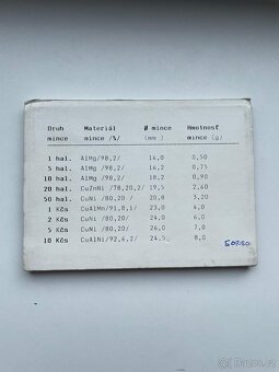 Sada oběžných mincí 1991 - 2