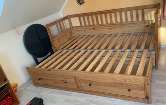 Ikea Hemnes rozkládací pohovka - postel -dřevo masiv - 2
