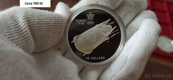 Kanada stříbrné 20 Dollars OH Calgary 1988. - 2