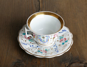 Hrníček s podšálkem ŠaPo Chodov cca 1841 - 2