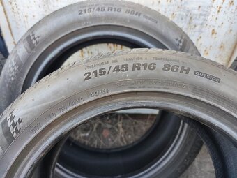 16"letní sada pneu Kumho Ecsta 215/45/16 1600Kč/4ks 2019 - 2