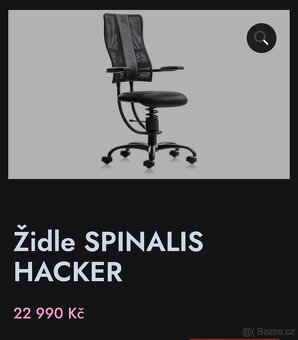 SPINALIS HACKER/Kancelářská židle (OP23.000kc) - 2