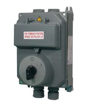 Vačkový spínač s pojistkami - 2