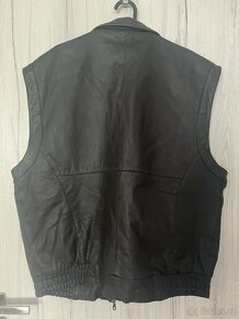 Pánská kožená vesta XL - 2