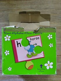 Velké puzzle anglická abeceda s obrázky 28 dílků - 2