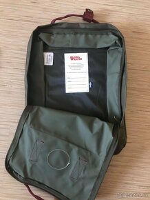 Batohy Fjällräven Kanken zelený s vínovými popruhy - 2