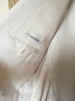 Bílé pánské sako Calvin Klein z USA - 2
